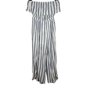 Favlux Fashion Striped Dress Jumpsuit Medium